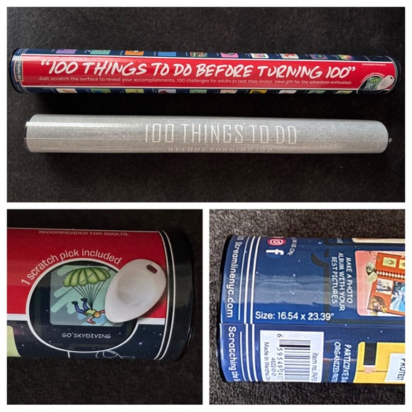 NEW 100 things to do before turning 100 Poster, new in package, gift or keep! - Picture 2 of 5